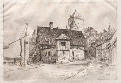 Worth: Eine Gasse, 1879 von Otto H. Bacher