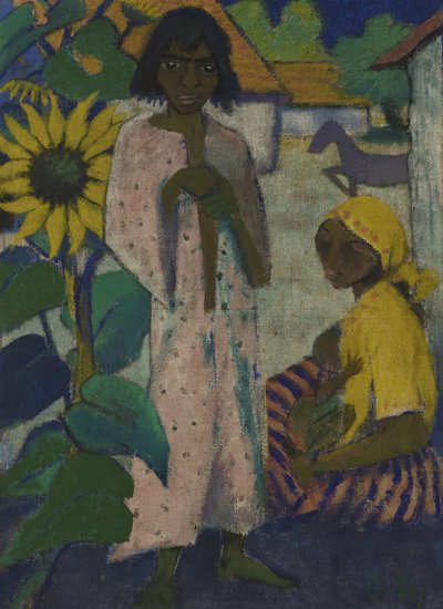 Zigeuner mit Sonnenblumen, 1927 von Otto Mueller