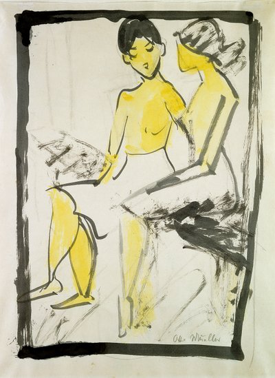 Sitzende Mädchen von Otto Mueller