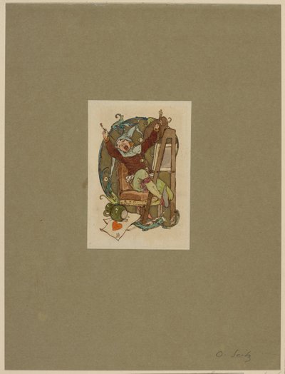 Gnom an der Staffelei von Otto Seitz