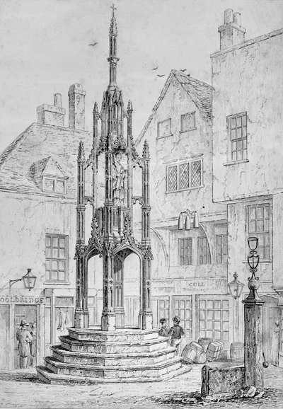 City Cross Winchester, um 1830 von Owen Brown Carter