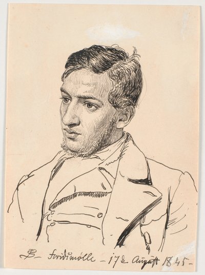 Porträt des Malers Carlo Dalgas von P.C. Skovgaard
