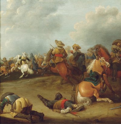 Eine Kavallerieschlacht von Palamedes Palamedesz
