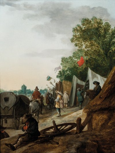 Ein militärisches Lager von Palamedes Palamedesz