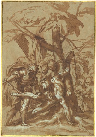 Die Häutung des Marsyas von Paolo Farinati