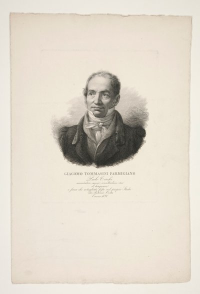Porträt von Giacomo Tommasini Parmigiano von Paolo Toschi