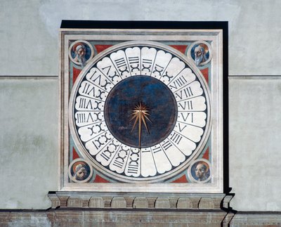 Zifferblatt mit Köpfen von Propheten von Paolo Uccello