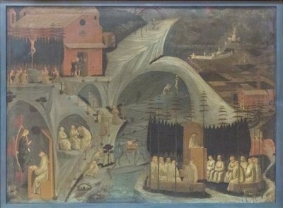 Szenen aus dem klösterlichen Leben (Tebaide) von Paolo Uccello