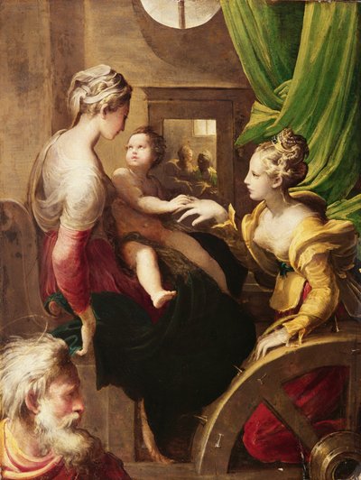 Die mystische Hochzeit der Heiligen Katharina von Parmigianino