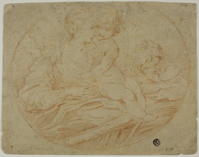 Frau und zwei Kinder von Parmigianino