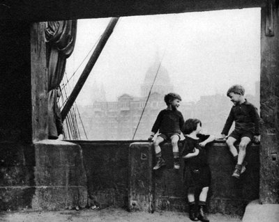 Bankside, um die Blackfriars-Brücke, London, 1926-1927 von Paterson