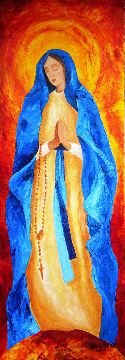 Madonna des Rosenkranzes, 2011 von Patricia Brintle