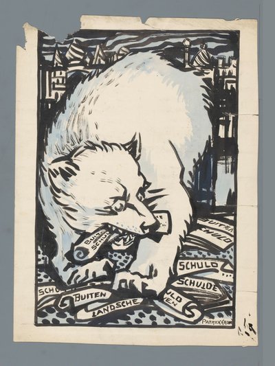 Russischer Bär von Patricq Kroon (signed by artist)