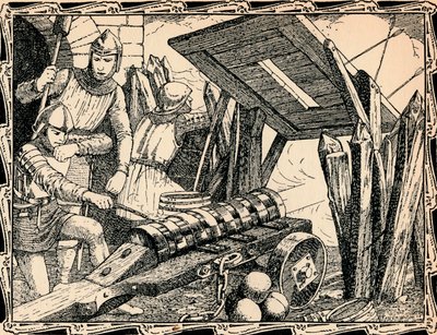 Die erste Kanone bei Crecy, 1902 von Patten Wilson