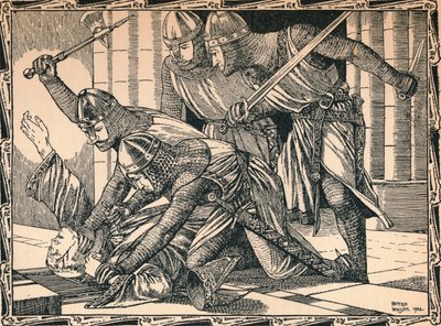Der Mord an Thomas A. Becket, 1902 von Patten Wilson