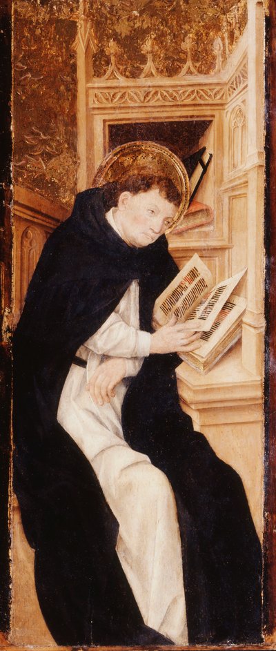 Ein Augustinermönch liest ein Antiphonar von Pau Vergos