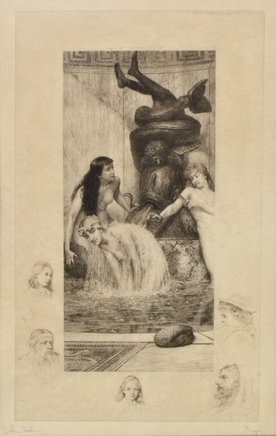 Das Bad von Paul Adolphe Rajon