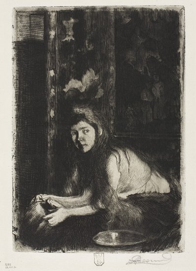 Frau mit einer Vase von Paul Albert Besnard