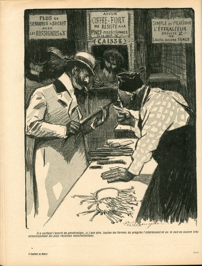 Der Butterteller, Satirisch in Farben von Paul Balluriau