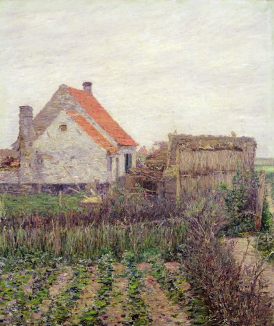 Bauernhaus mit Gemüsegarten von Paul Baum