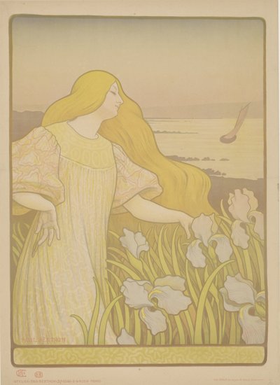 Mädchen zwischen Iris von Paul Berthon