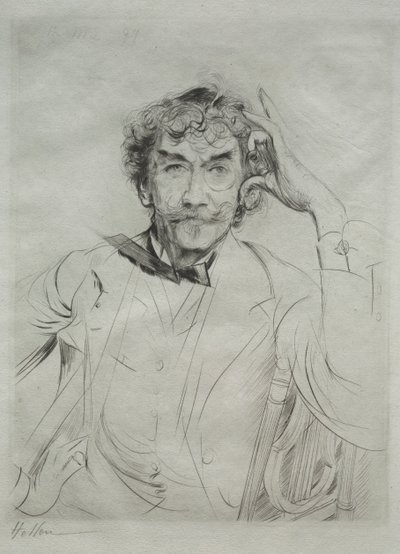 James MacNeill Whistler, 1897 von Paul Cesar Helleu