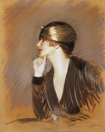 Porträt von Lucette, ca. 1913 von Paul Cesar Helleu