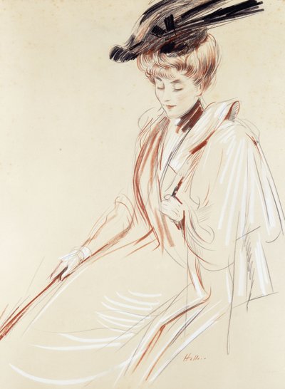 Porträt einer Dame von Paul Cesar Helleu