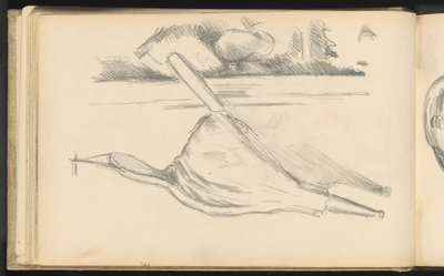 Blasebalg vor einem Kamin von Paul Cézanne