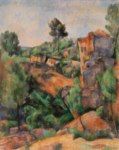 Bibémus-Steinbruch Carrière de Bibémus, ca. 1895 von Paul Cézanne