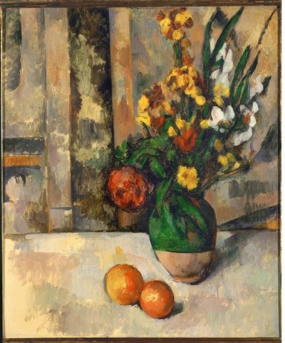 Vase mit Äpfeln von Paul Cézanne