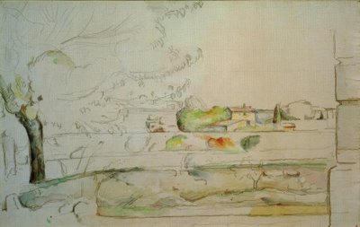 Die Ebene von Bellevue von Paul Cézanne