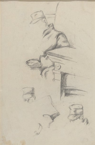 Vater des Künstlers [verso] von Paul Cézanne