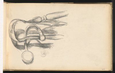 Kaminzange und Schürhaken von Paul Cézanne
