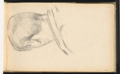 Kopf eines Jungen von hinten gesehen von Paul Cézanne