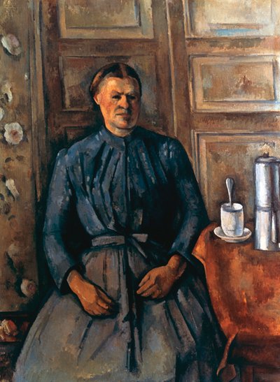 La Femme à la Cafetière, um 1890-1895 von Paul Cézanne