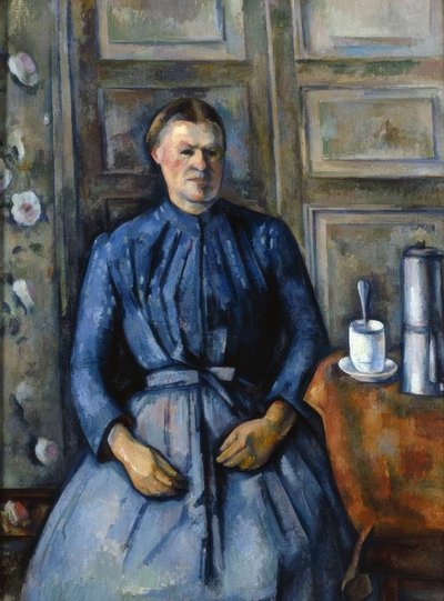 Die Frau mit der Kaffeekanne von Paul Cézanne