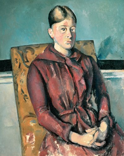 Madame Cézanne in einem gelben Sessel von Paul Cézanne