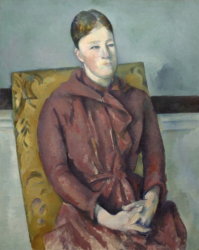 Madame Cézanne in einem gelben Stuhl von Paul Cézanne