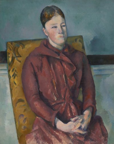 Madame Cézanne in einem gelben Stuhl, 1888-90 von Paul Cézanne