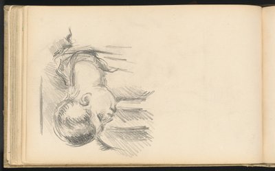 Mann, der sich nach vorne beugt von Paul Cézanne