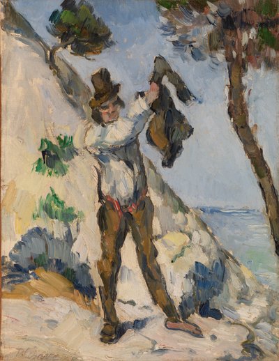 Mann mit Jacke von Paul Cézanne