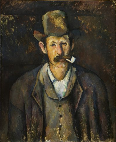 Mann mit Pfeife, ca. 1892-1896 von Paul Cézanne