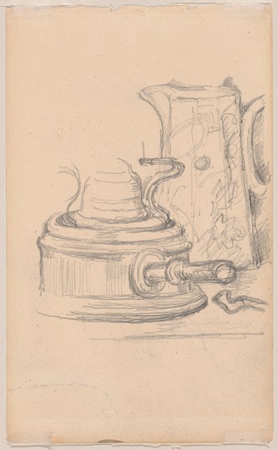 Milchkrug und Spirituskocher von Paul Cézanne