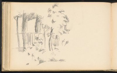 Am Teich von Jas de Bouffan von Paul Cézanne