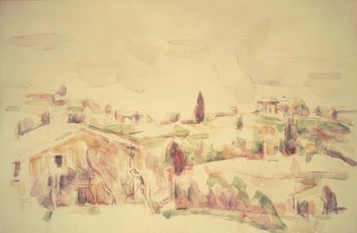 Provenzalische Landschaft von Paul Cézanne