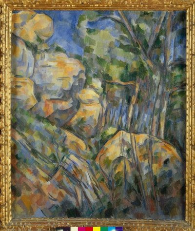 Felsen bei den Höhlen über Château-Noir von Paul Cézanne