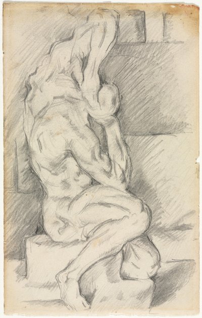 Skizze einer anatomischen Skulptur von Paul Cézanne