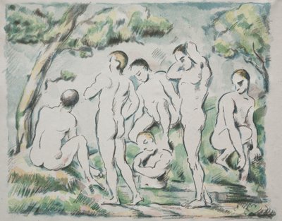Die Badenden, 1897 von Paul Cézanne