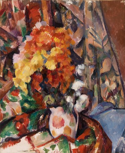 Die blumige Vase von Paul Cézanne